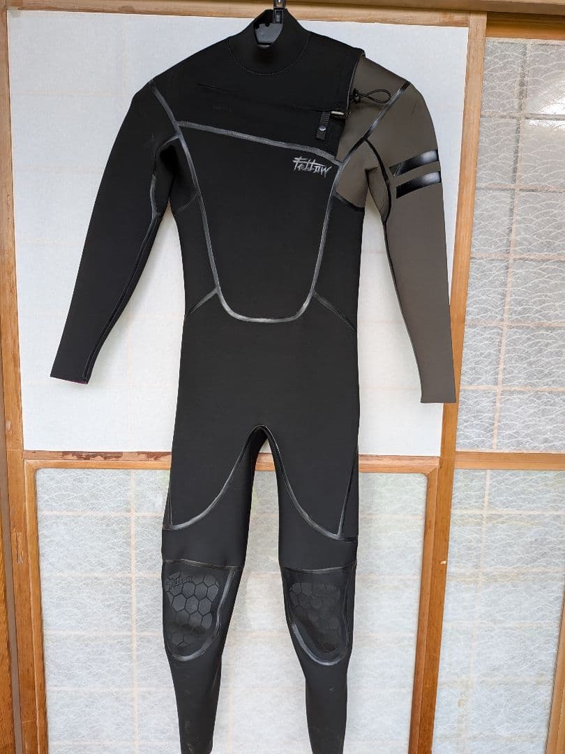 FELLOW メンズ フルスーツ ワンショルダーチェストジップ 1.5mm