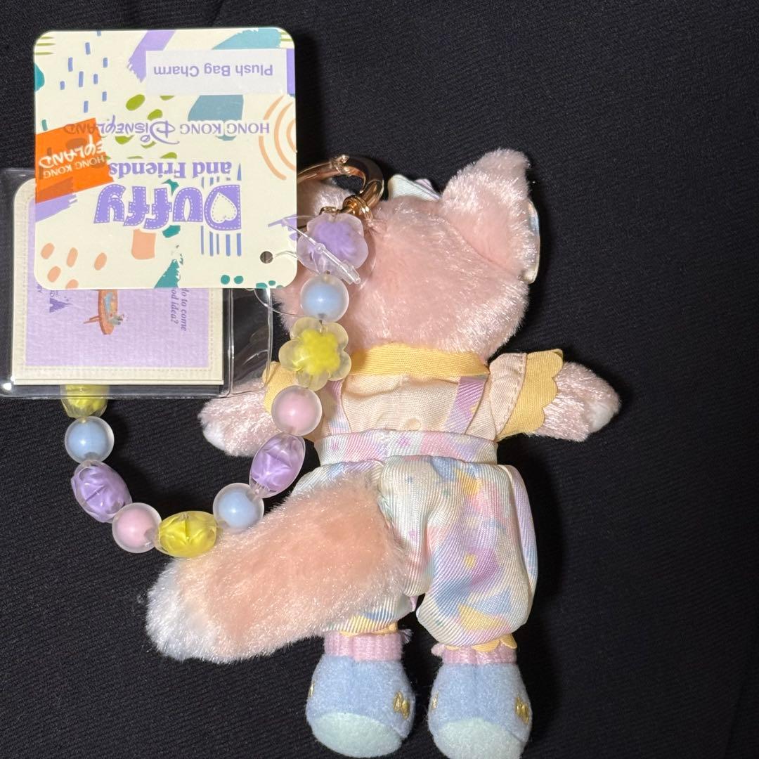 香港ディズニースマイルゴーアラウンドリーナベルぬいぐるみキーチェーン2025